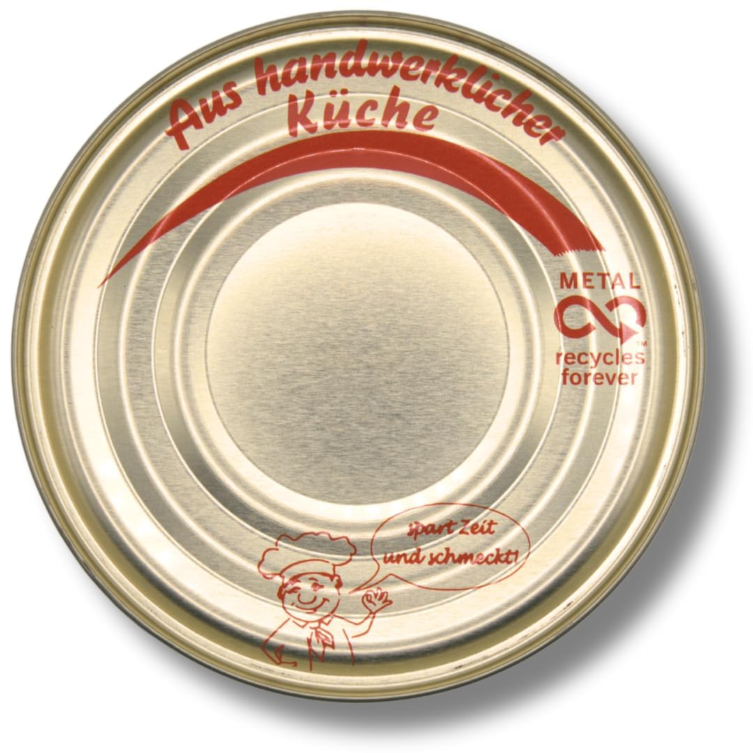 Rehbraten Fertiggericht in der Dose 800g Wildbraten aus edlem Wildfleisch lange haltbar ideal als Notnahrung Rehfleisch aus Deutschland Wildgericht Dosengerichte Metzgerei Bühler (400g, 400, gramm)