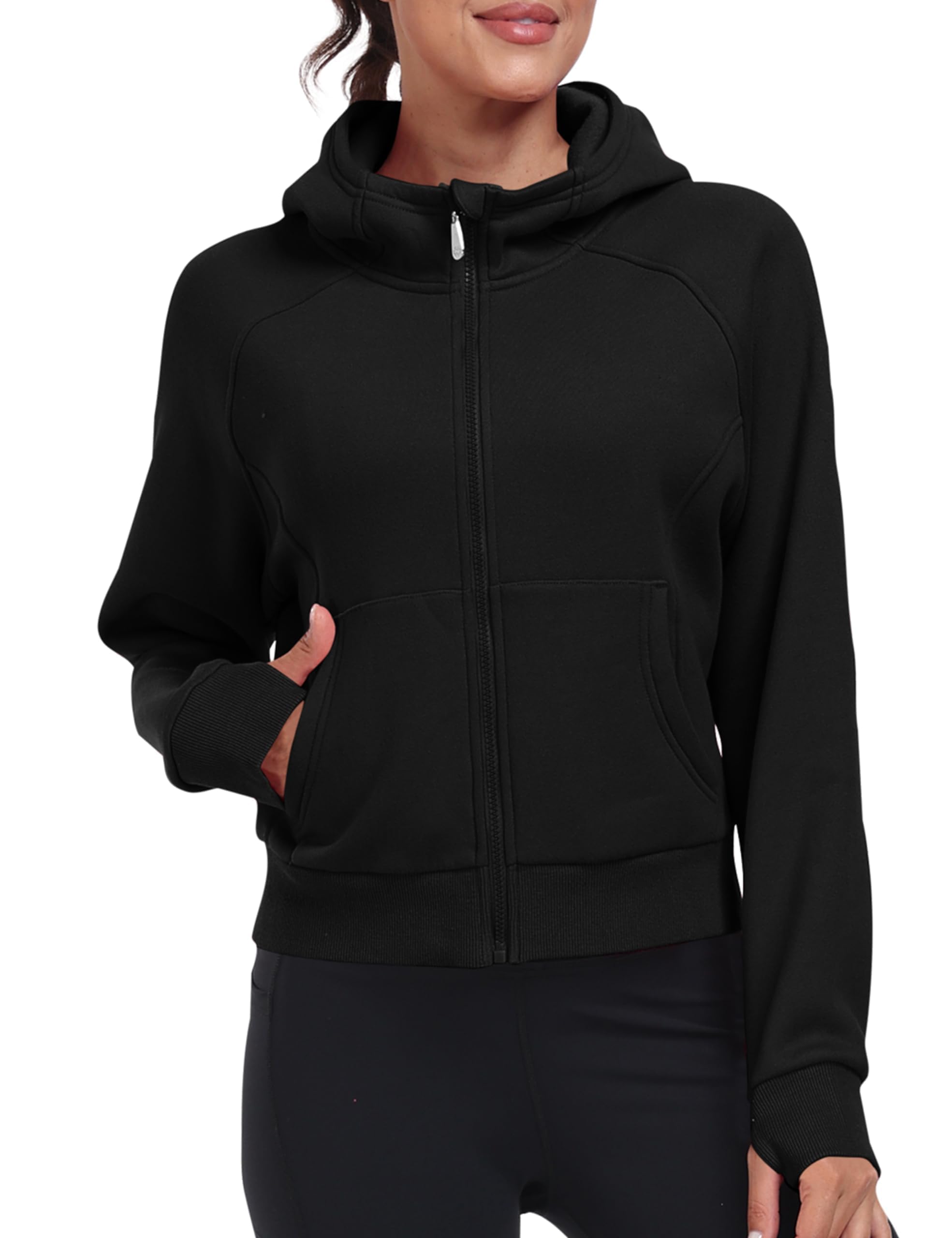 MoFiz Deportivo Chaqueta Mujer Sudaderas con Cremallera Mujer Running Fitness Yoga Sudadera con Capucha