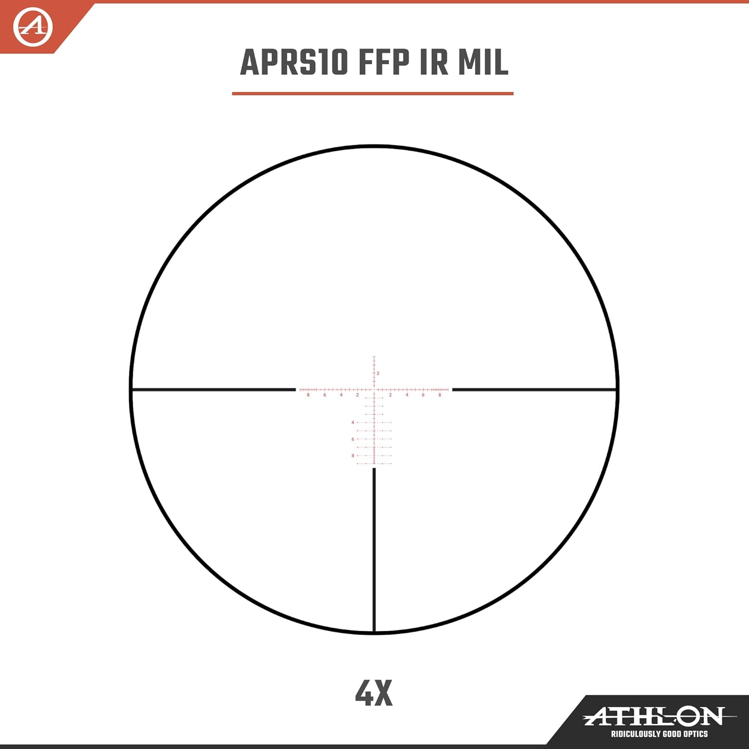 Athlon Optics 215031: Talos BTR 4-14X44, Gen2 Riflescope Direct Dial, Side Focus 30Mm Tube Ffp, Aprs10 Ffp Ir-Mil