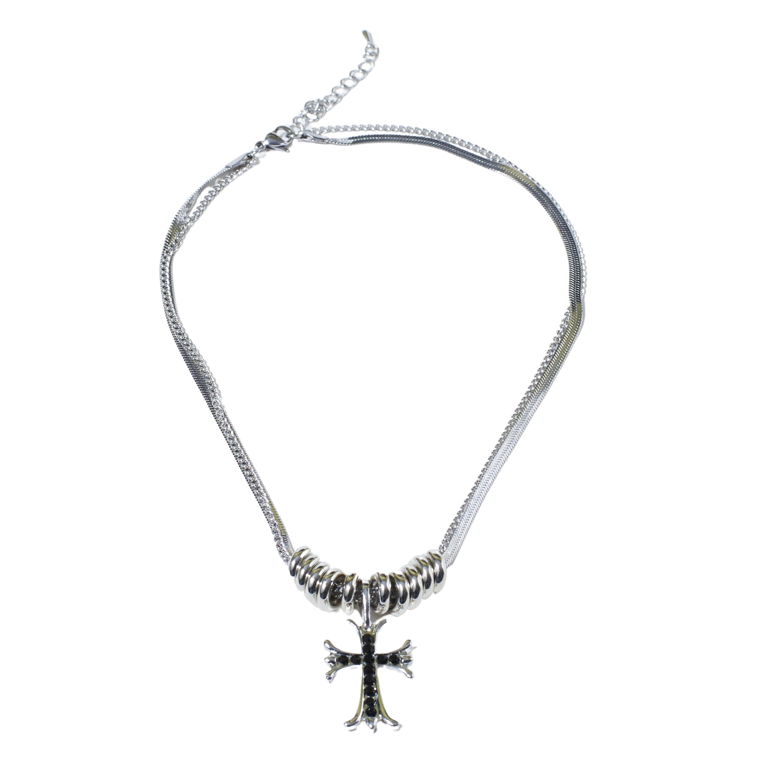 SALTY Alpha Cross Neck Chain for Men & Boys | Stainless Steel | Long Necklace | Pendant | Locket | Fancy & Stylish | Birthday Gift | Aesthetic Jewellery | Accessories for Everyday Wear (B0CTKKPL5X) Amazon Price History, Amazon Price Tracker