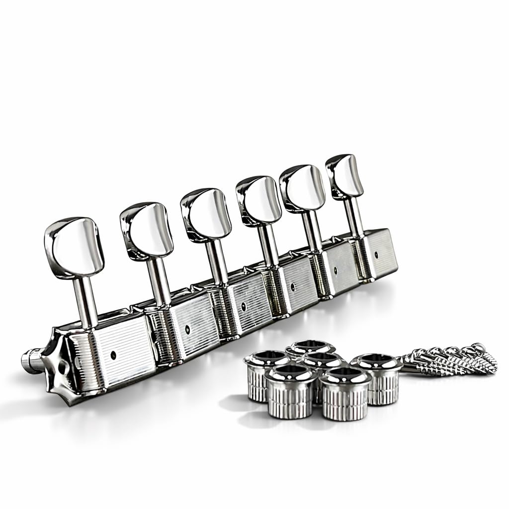 Gotoh Locking Tuners SD91-MG 6 In-Line Vintage Style Tuning Pegs Electric and Acoustic Guitar Machine Heads Nickel product thumbnail 3