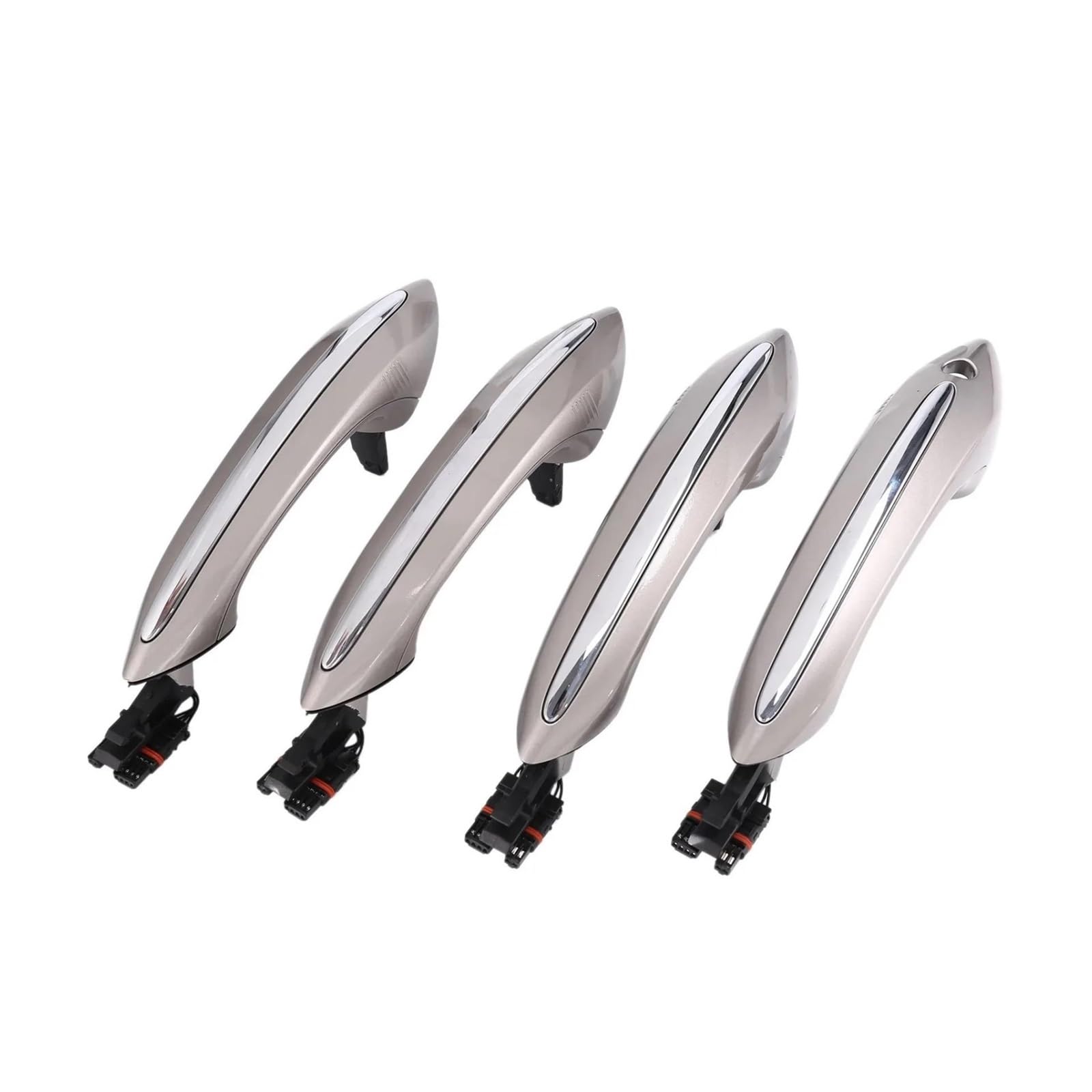 Mtvtfecewg 4Pcs Champagne Lhd For 520I 528I 530I 535I M5 F07 F10 F11 F06 F01 F02 F03 F04 Lhd Car Exterior Door Handle Keyless (4Pcs Champagne Lhd)