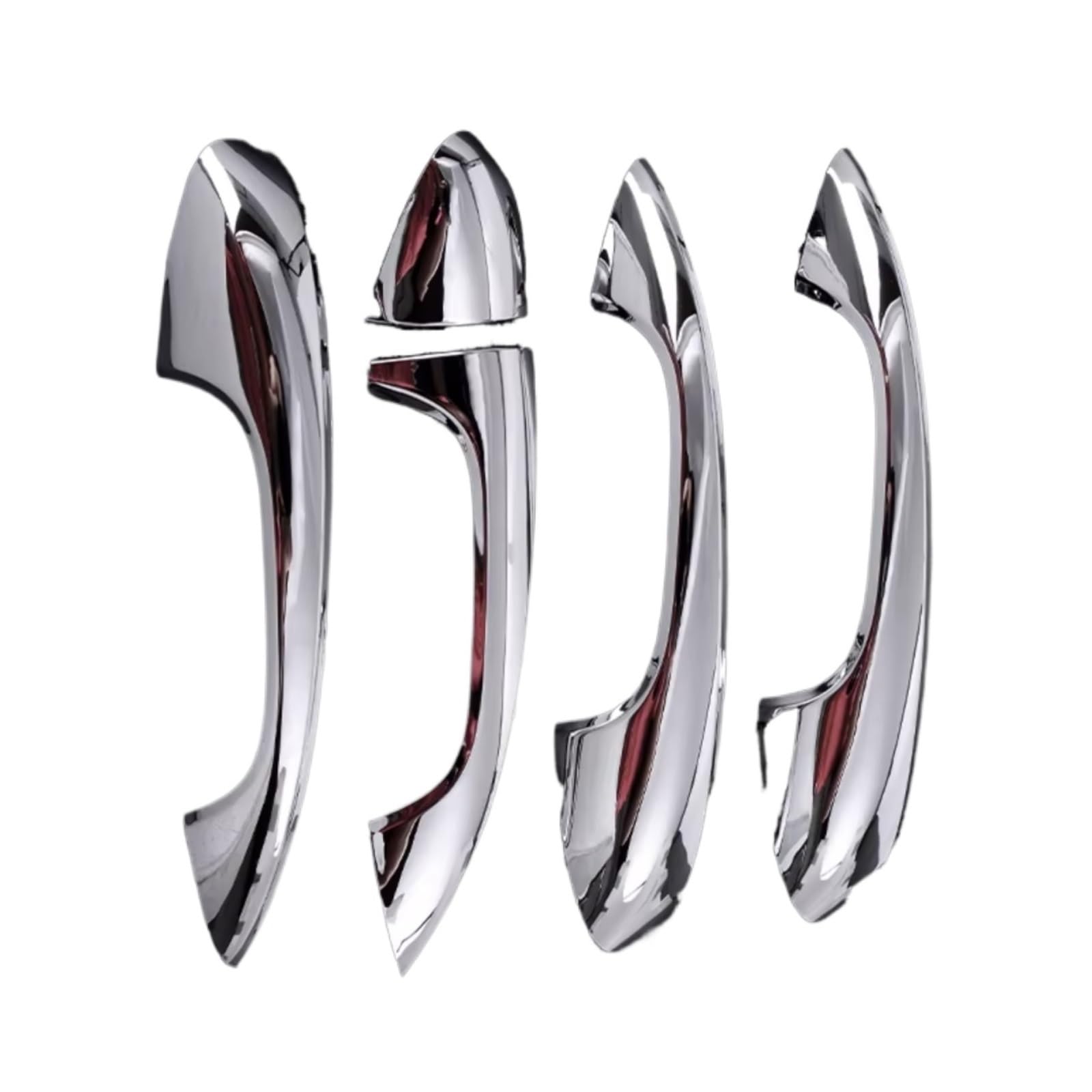 Rcuihgfb Silver Door Handle Shell Compatible With Benz For W213 2016-2023 For X253 2015-2023 Car Exterior Door Handle Cover Trim Set Parts(Silver)