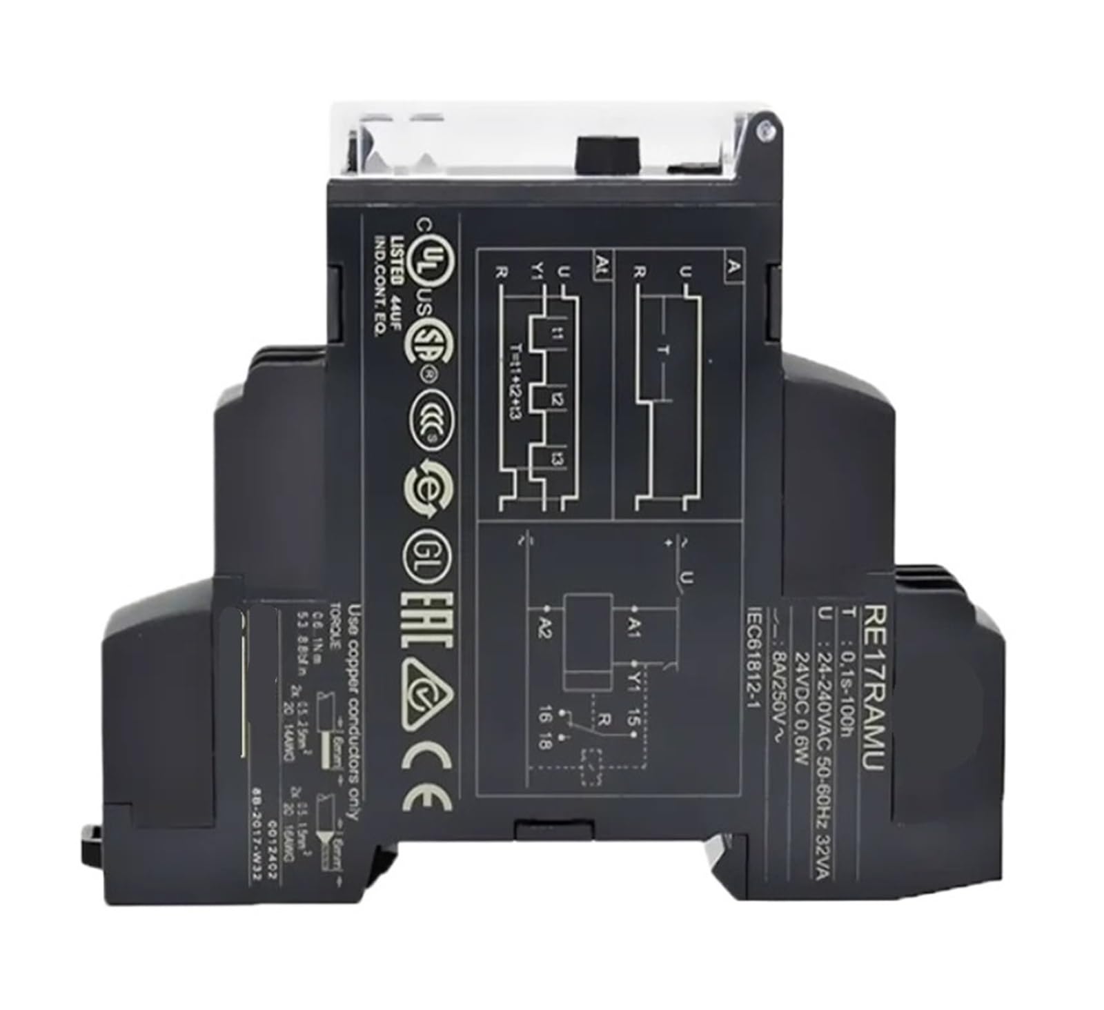 ZVQYSGIW Time Relay RE17RAMU RE17RCMU RE17RLMU RE17RMMW RE17LAMW -Multi Functional Power on Delay Relay(RE17RAMU)