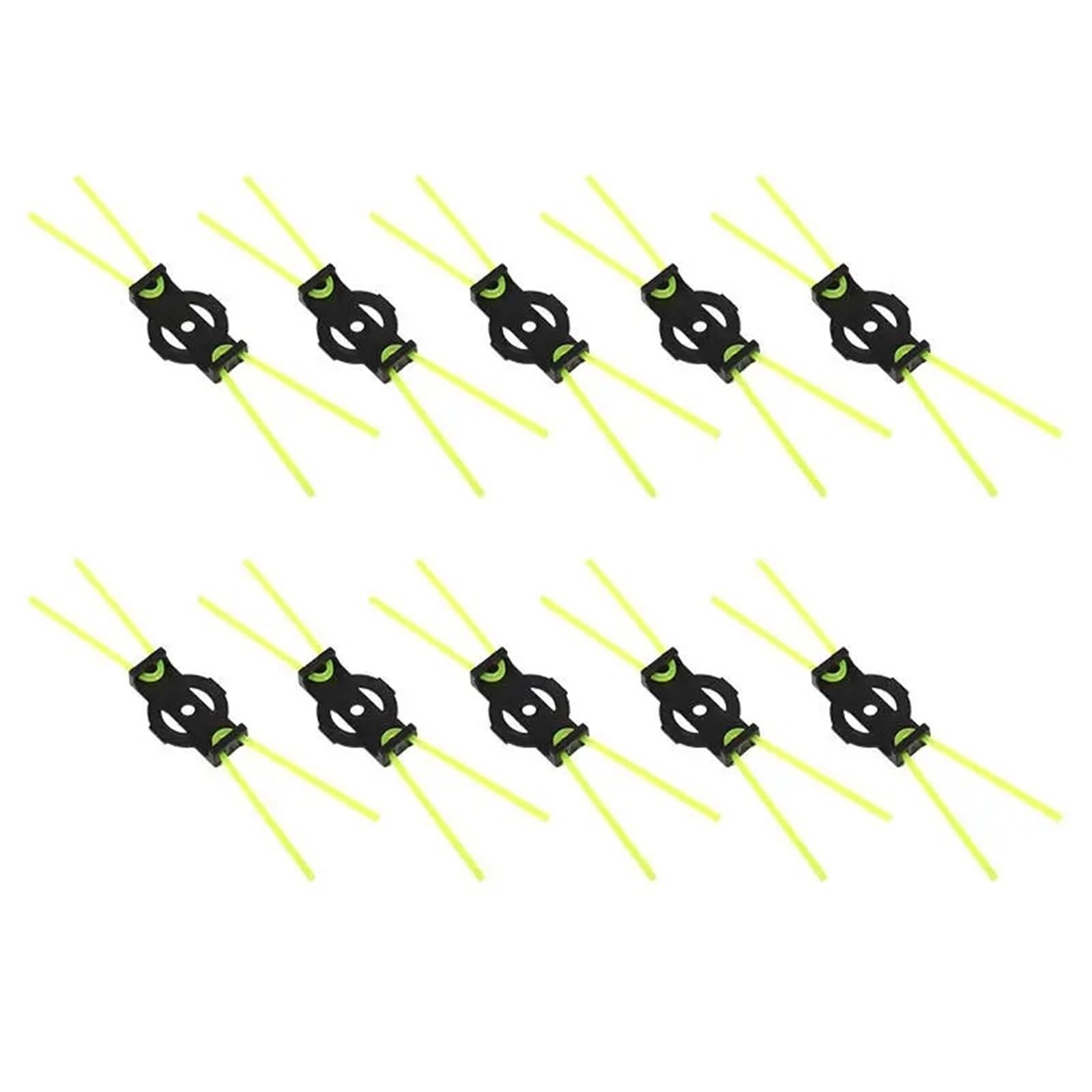 Rasentrimmerklingen, Kunststoff, tragbar, Stroh, Seil, Adapter, Steckverbinder, 50 Stück, universal, multifunktional, abnehmbar, scharfes, effizientes Werkzeug