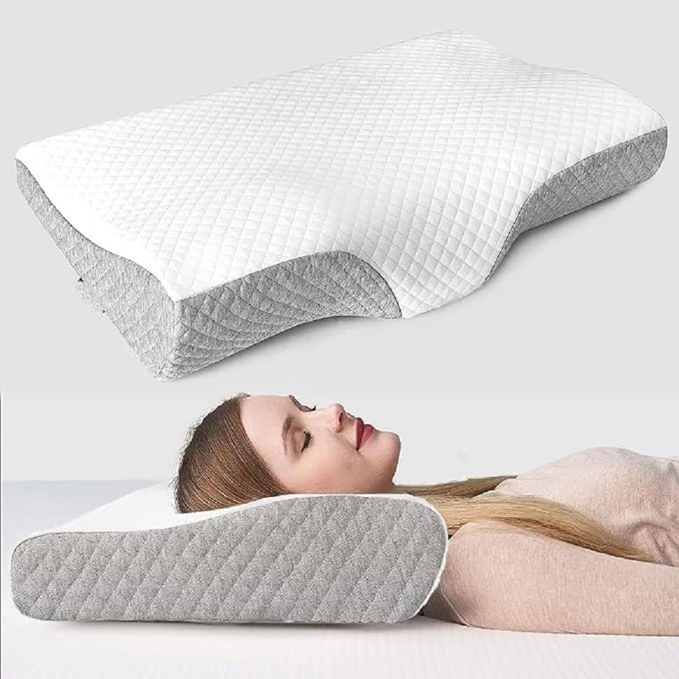 Memory Foam Pillow for Sleeping-Cervical Pillow for Neck Pain,Shoulder & Back Pain Relief-Orthopedic Pillow for Neck Support-Ortho Pillow
