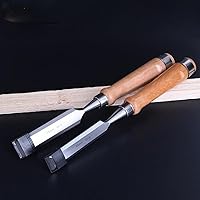 Vista 5 de DEEG Juego de herramientas de cincel de madera de 12 piezas, kit de cincel de tallado de carpintería con estuche de madera prémium para carpintero