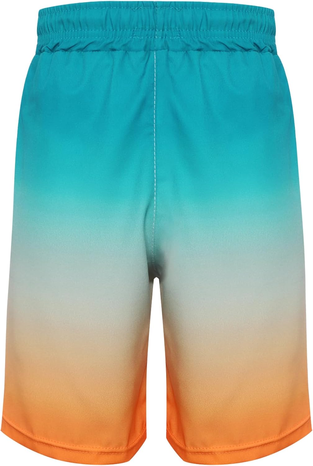 Boys Gradient Swim Trunks Kids Swim Board Shorts with Pockets Ages 5-16 Years