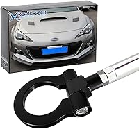 Vista 12 de x xotic tech JDM Sport Track Racing Style CNC Aluminio atornillable Gancho de remolque delantero trasero parachoques compatible con Scion FR-S