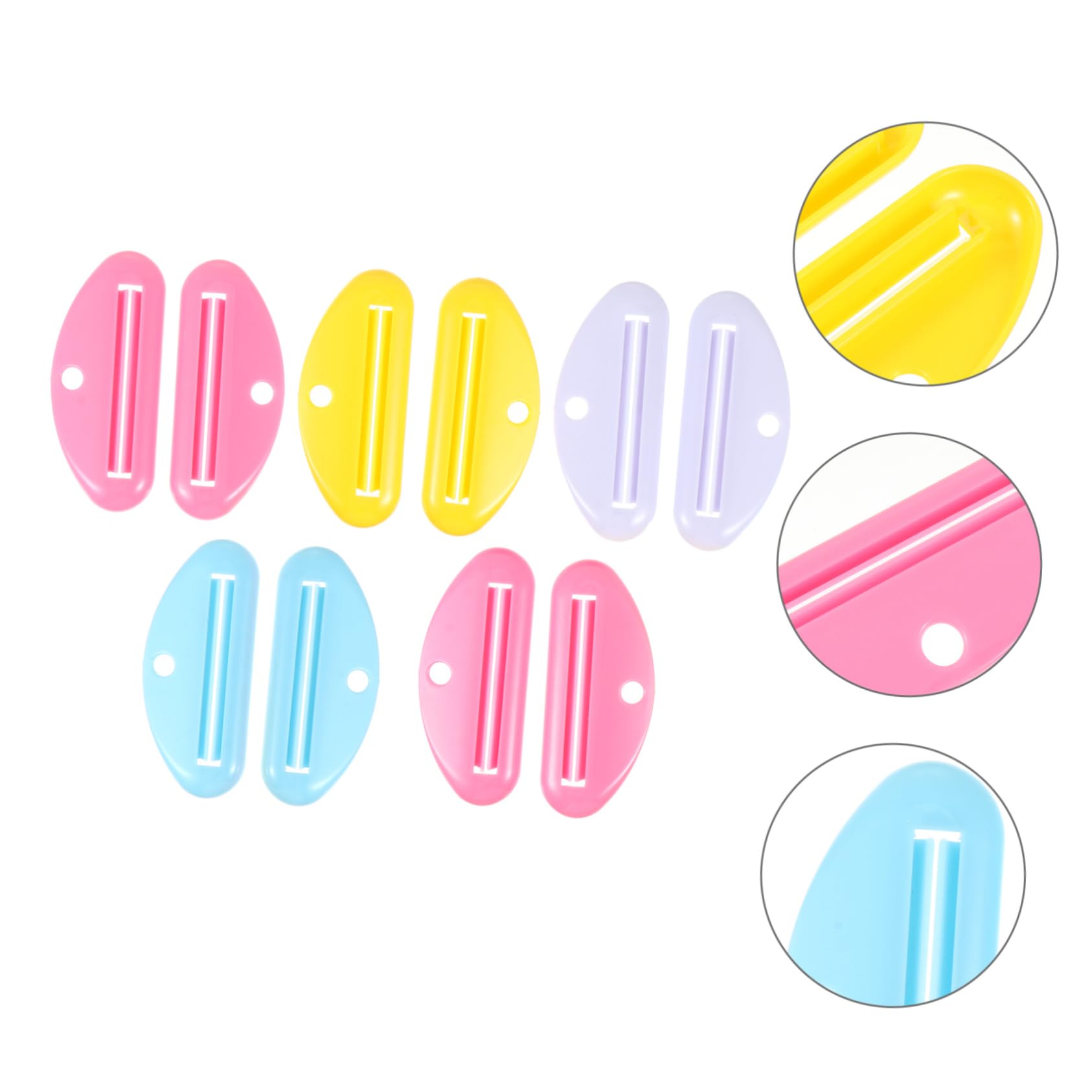 NOLITOY Rolling Tube Toothpaste Dispenser Toothpaste Squeezer Rollers for Home and Bathroom