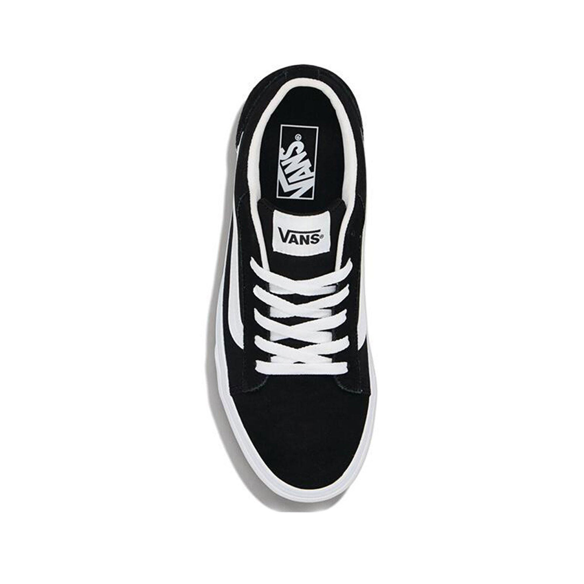 Vans Herren Vero Wildleder-Sneaker, Black/White, 43 EU