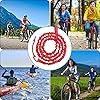 Corde de remorquage de vélo pour Enfants - 3 m - Sangle de remorquage élastique - Charge maximale : 500 kg - Sangle élastique pour vélo VTT ou VTT (Rouge) #5
