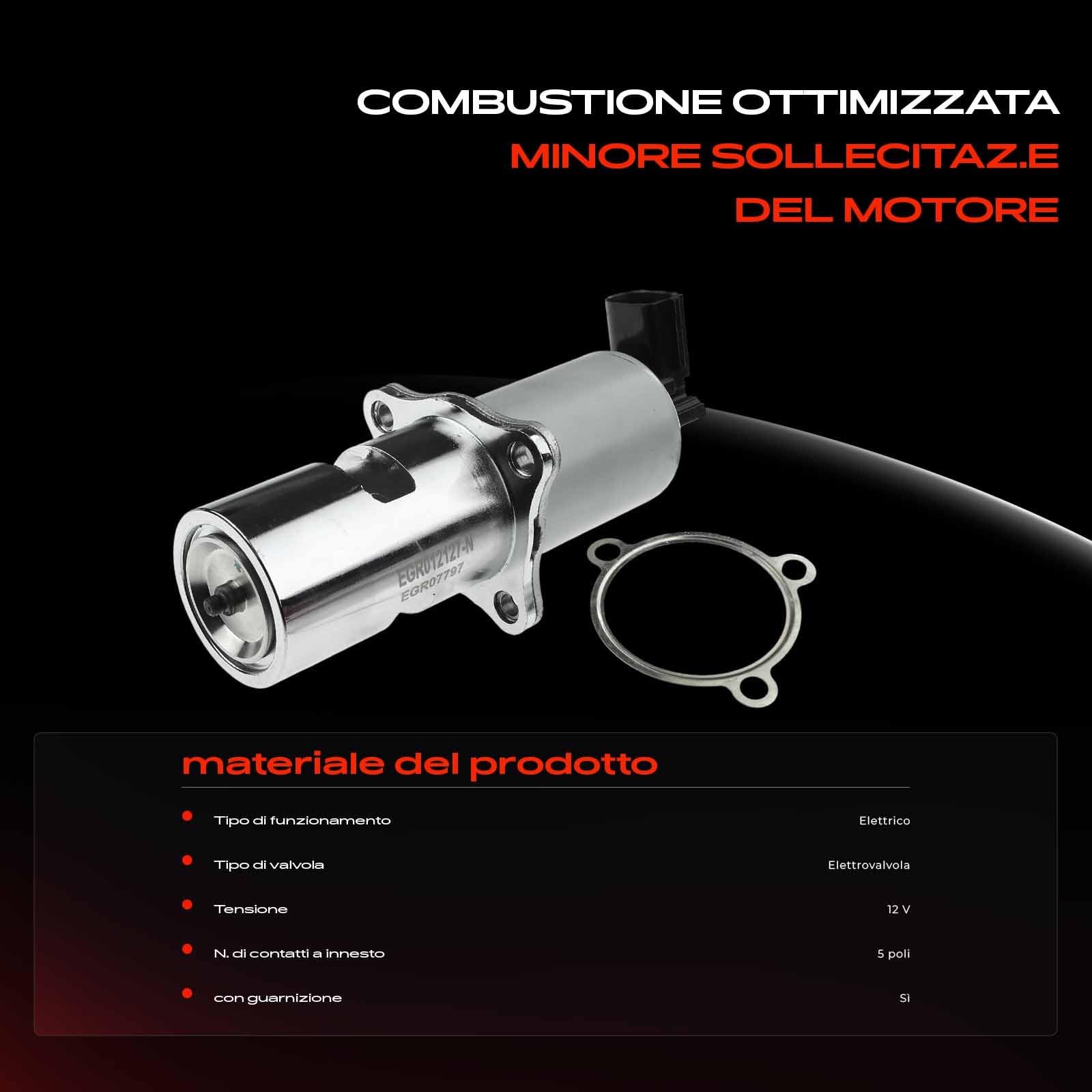 Frankberg Valvola EGR per il ricircolo dei gas di scarico 7700107797 | Compatibile con: M.e.g.a.n.e I Classic LA0/1, Primastar pianale/telaio X83, Carisma Saloon DA, M.e.g.a.n.e I Coach DA0/1