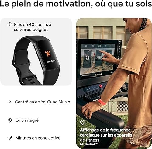 Fitbit Google Charge 6 Activity Tracker Includes a 6 Month Premium Membership, 7 Days Battery Life, Google Wallet and Maps - 3