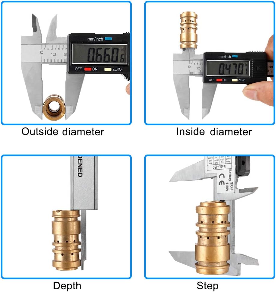 Digital Caliper 6 inch Vernier Caliper Digital Measuring Tool Stainless Steel Caliper Tool Inch/Metric Conversion Large LCD Screen Auto-off Feature
