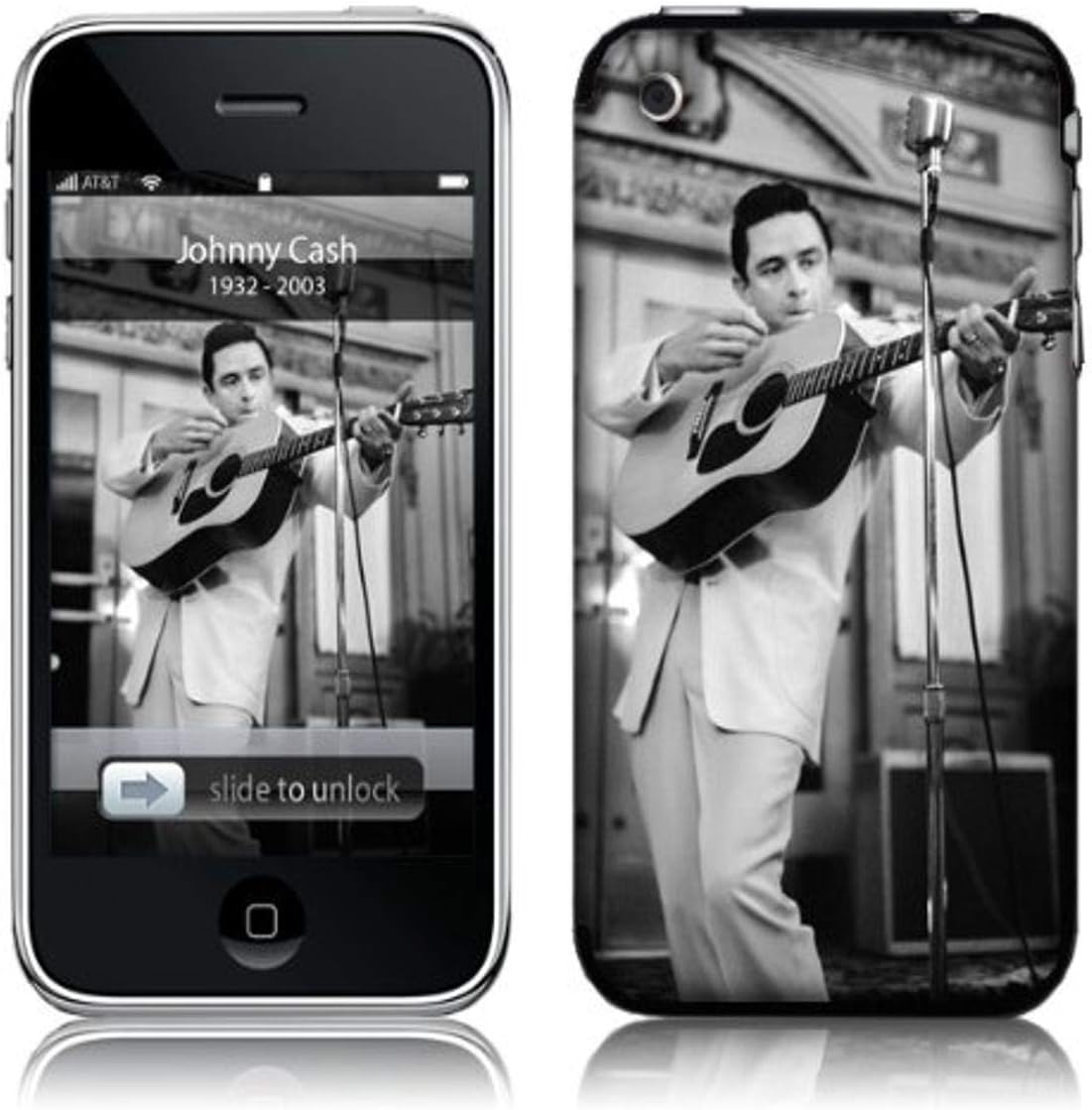 MusicSkins Johnny Cash Guitar Skin for Apple iPhone 2G/3G/3G S