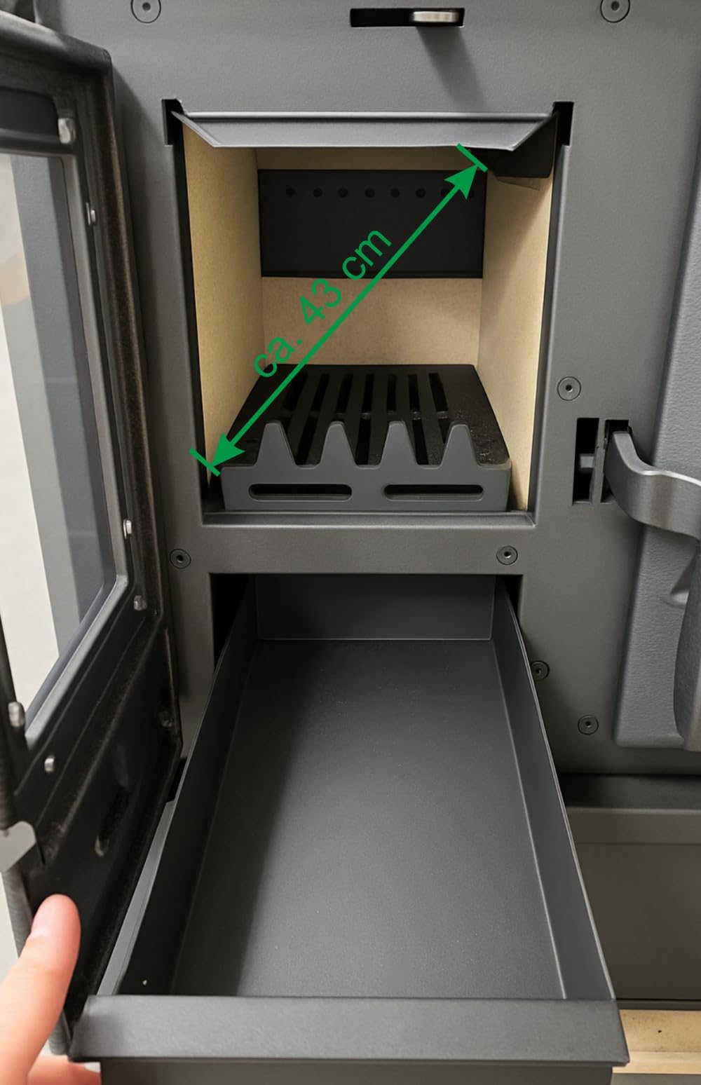 Küchenofen Holzherd Modell Forno - schwarz - 6 kW