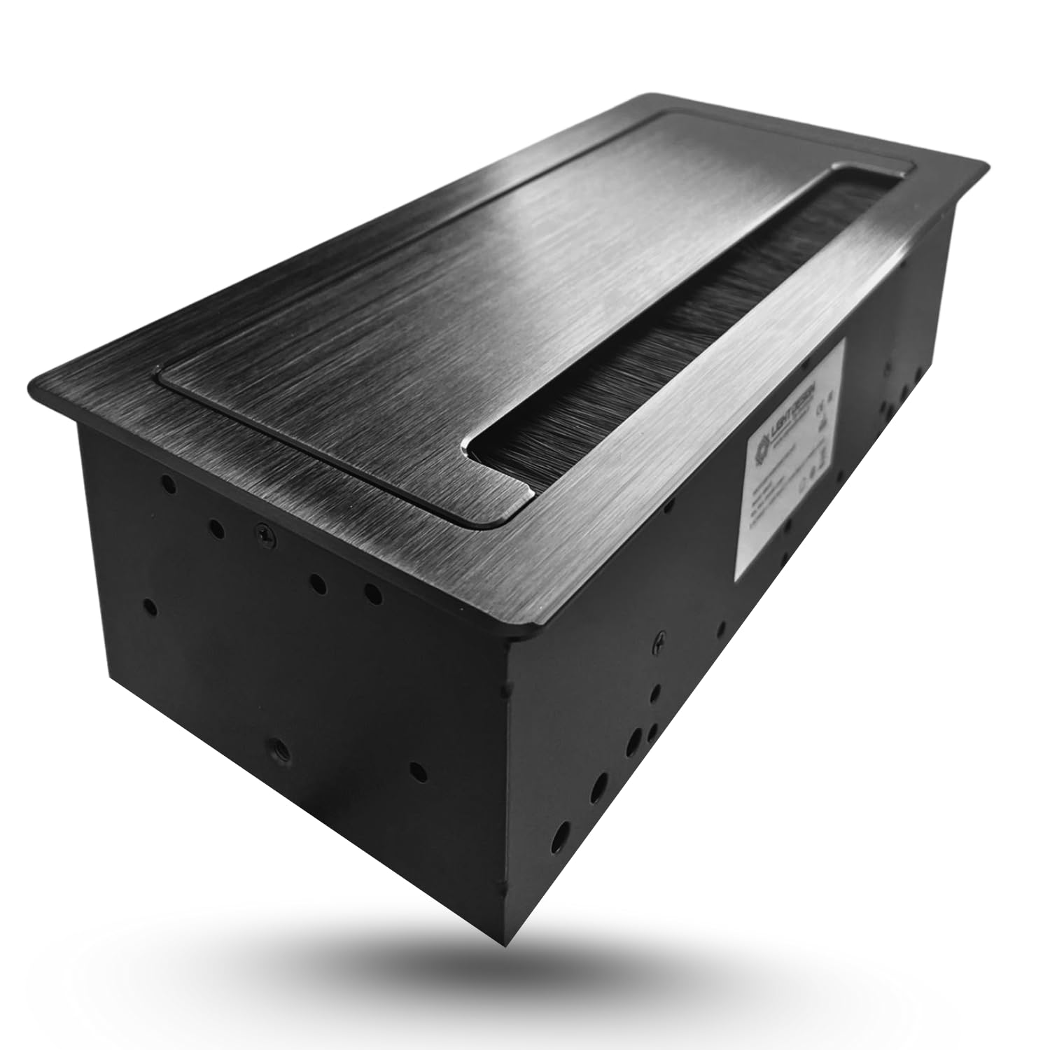 Evotrade Versenkbare Mehrfachsteckdose mit 2 Schuko-Steckdosen + USB A+C 10 W, HDMI, RJ45, gedämpfter Verschluss, ideal für Schreibtische, Küchen und Arbeitsplatten, 3600 W, Kabel 1,5 m, Bohrung 253 x