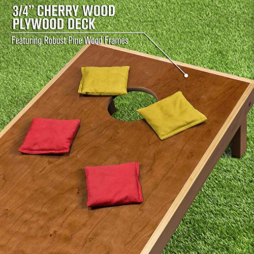 Image of GoSports 4 ft x 2 ft Commercial Grade Cornhole Boards Set