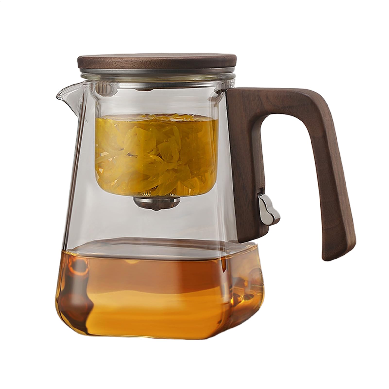 Teiera in con infusore, teiera per infusore per il tè Teiera in con filtro | Set da tè con filtro magnetico in per teiera multifunzionale con separazione 'acqua per tè Oolong nero verde caldo o