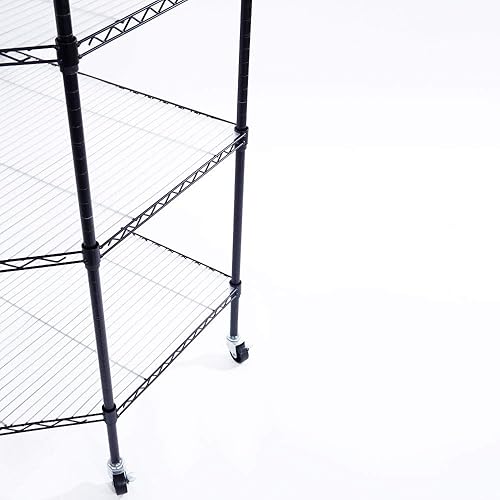 Miniatura 45 de Estante de almacenamiento ajustable de 4 niveles, estante de almacenamiento de metal, estantería de alambre, estantes de almacenamiento de metal