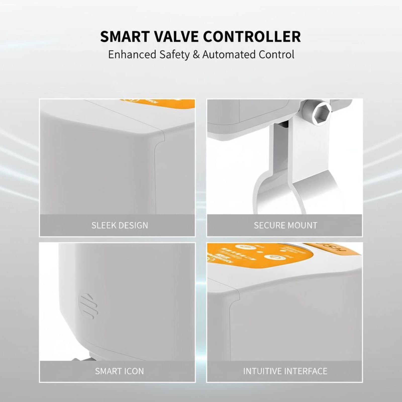 Controlador de válvula inteligente, válvula de cierre de gas de agua habilitada para Zigbee, monitoreo en tiempo real, detección de fugas, control remoto inalámbrico y temporizado, instalación de