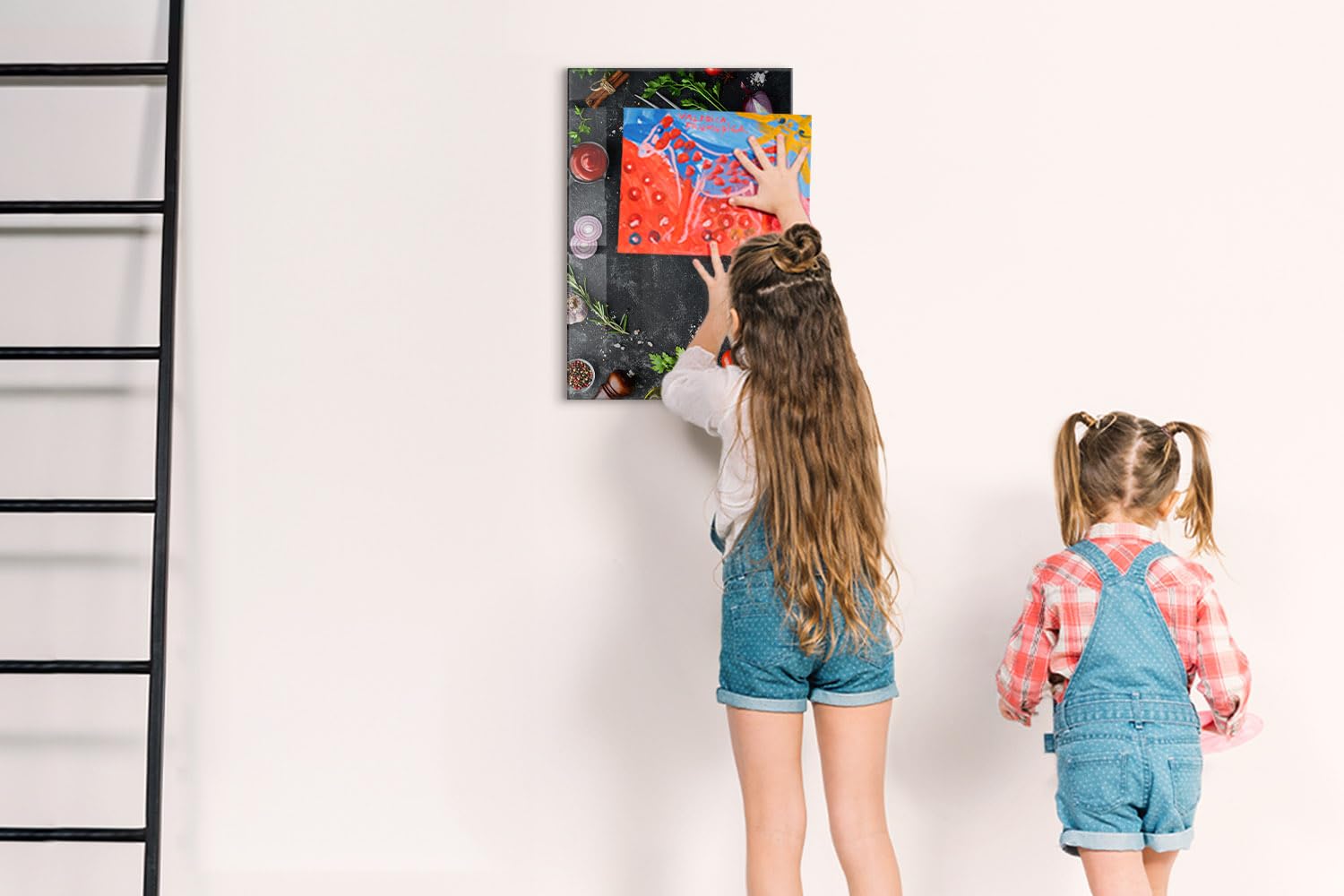 Magnettafel für Schule Gastronomie und Büro 60x40 Zutaten für Pizza | Pinnwand | Glas | Memo | Organizer | Planer | Sicherheitsglas | Paneel | Infoboard | Wochenplaner | Terminkalender