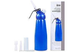 ICO Professional Aluminum Whipped Cream Dispenser: Your Pathway to Delectable Sugar-Free Whipped Cream Delights