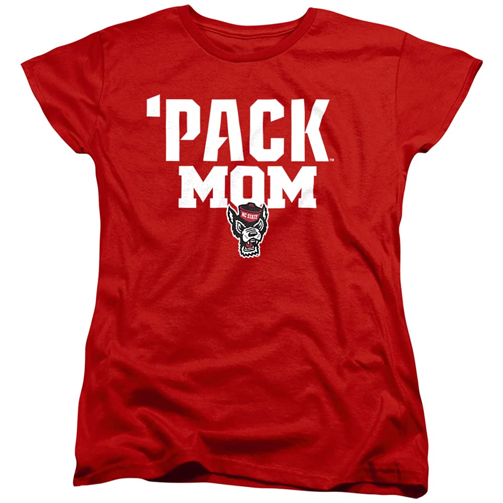 NC State Wolfpack Official Mom Women's T Shirt,Red, X-Large