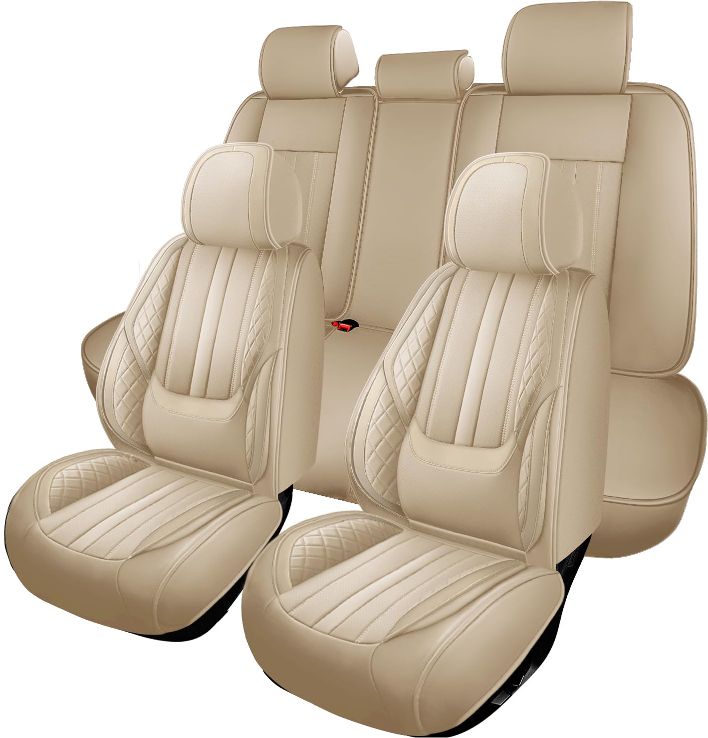 Car Seat Covers for Nissan Altima 2005-2024 2025 Anti-Slip Waterproof Nappa Leather Seat Covers Full Set Breathable Comfortable