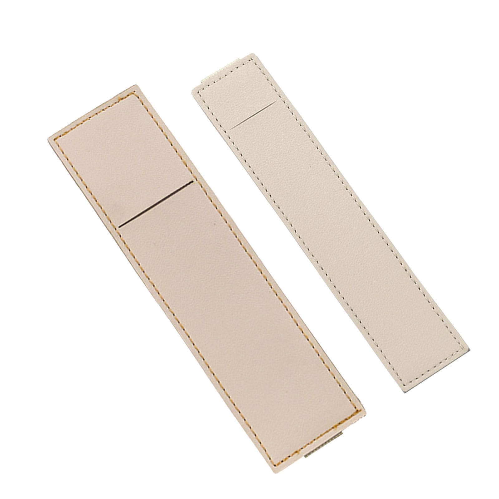 ordinarYone 2Pcs Pencils Case with Adjustable Elastic Bands Leather Pencil Pouches Notebook Pen Organiser for Hardcover Journal