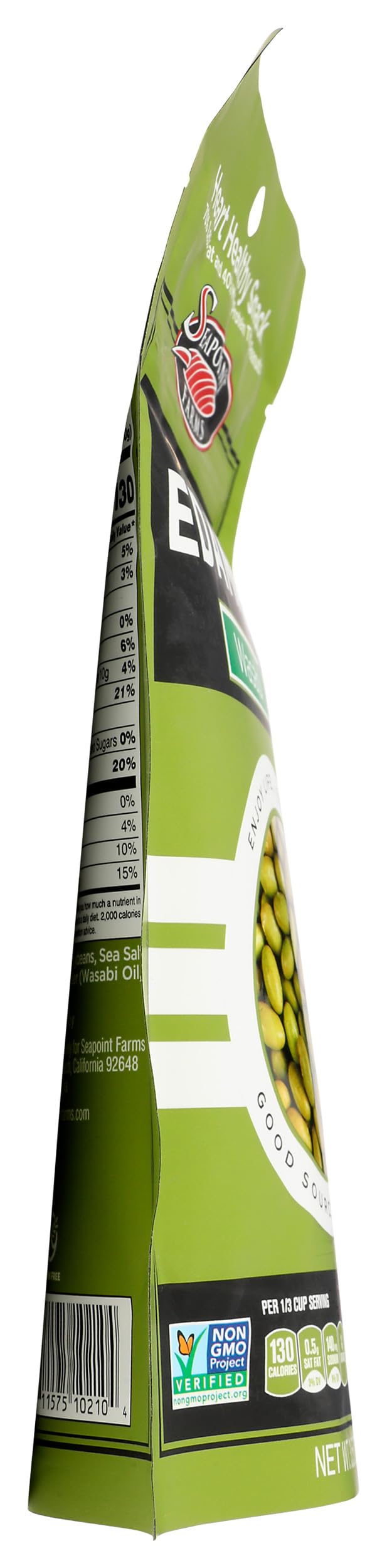 Seapoint Farms Edamame Dry Roasted Wasabi Low Fat 3.5 oz