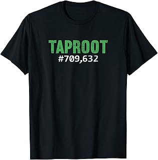 Bitcoin Taproot 709632 Gift For Bitcoin Core Developer T-Shirt