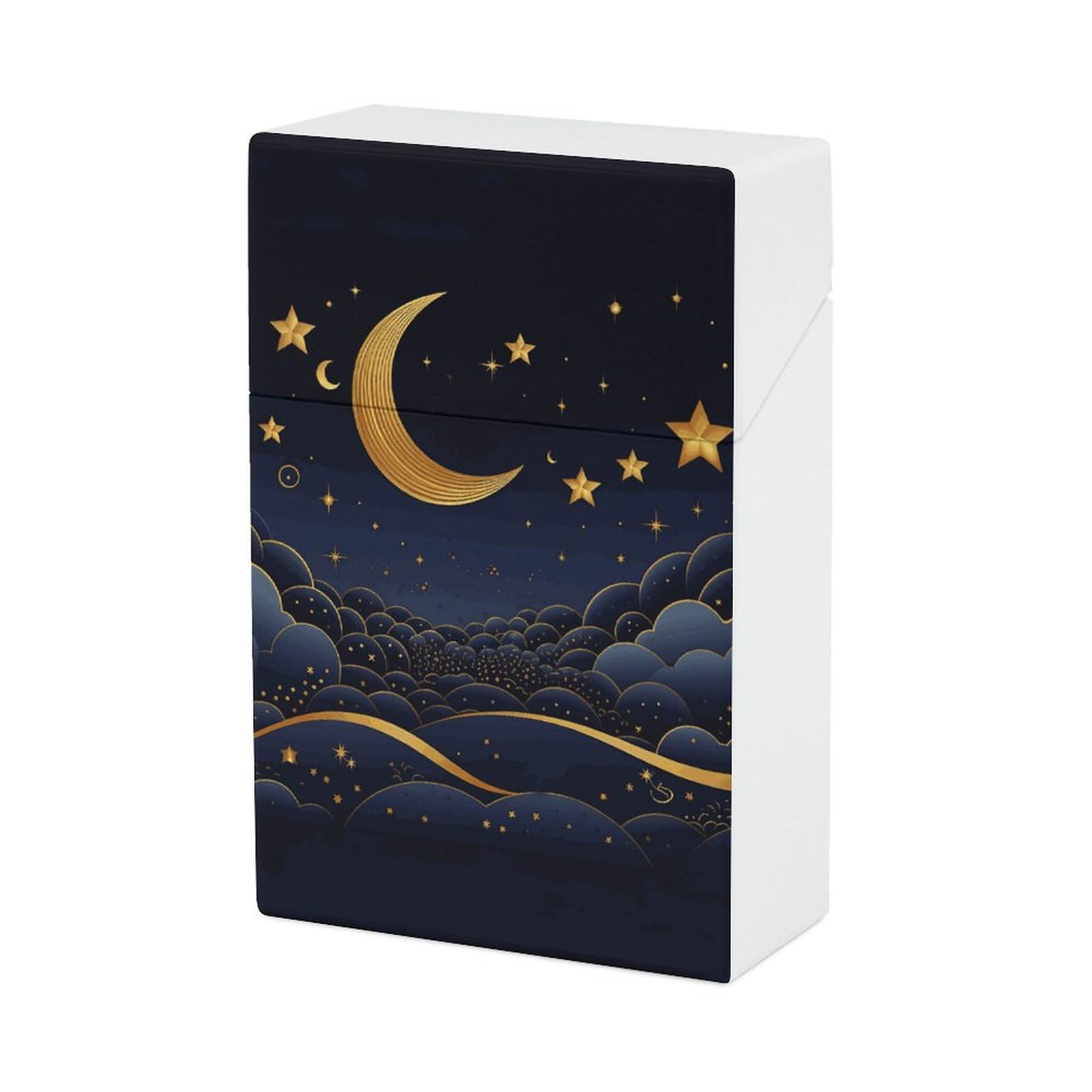 Amazon.com: Cigarette Case King Size Cigarette Case There are Stars and  Moon on It Vintage Cigarettes Holder Waterproof Hard Shell Cigarettes Box  Durable Storage Box for Women Men : Health & Household