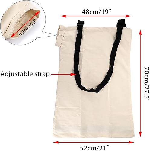 Miniatura 3 de OwnMy Bolsa universal de repuesto para soplador de vacío de hojas inferiores con 3 lazos de sujeción, bolsa de repuesto ajustable con cremallera