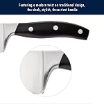 HENCKELS Forged Contour 9 Piece Kitchen Knife Set with Block- Stainless Steel, Ultra Sharp Blades, Knife Block Set, Dishwasher Safe