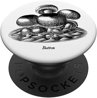 Button Mushrooms Edible Fungi PopSockets Adhesive PopGrip