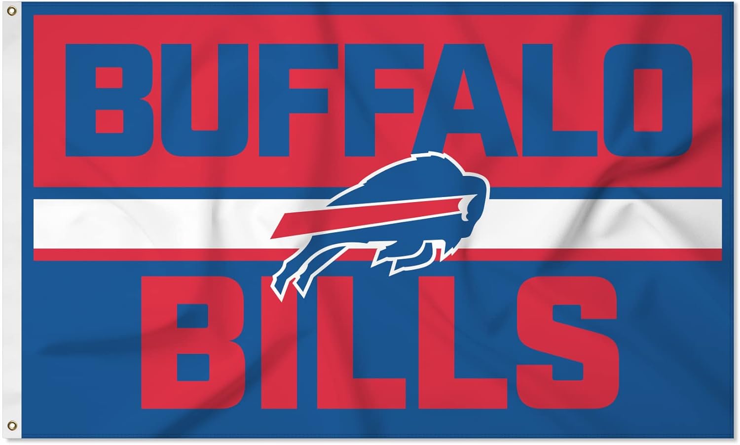 Rico Industries NFL Football Bold 3' x 5' Banner Flag Single Sided - Indoor or Outdoor - Home Décor