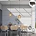 YIKEGE LICHT Outdoor Solar Chandelier Indoor Gazebo Lights Waterproof Pendant Hanging Light for Pergola Porch Patio Decor Boho Rattan Lampshade Farmhouse Shed USB Powered Accessories Dimmable Remote