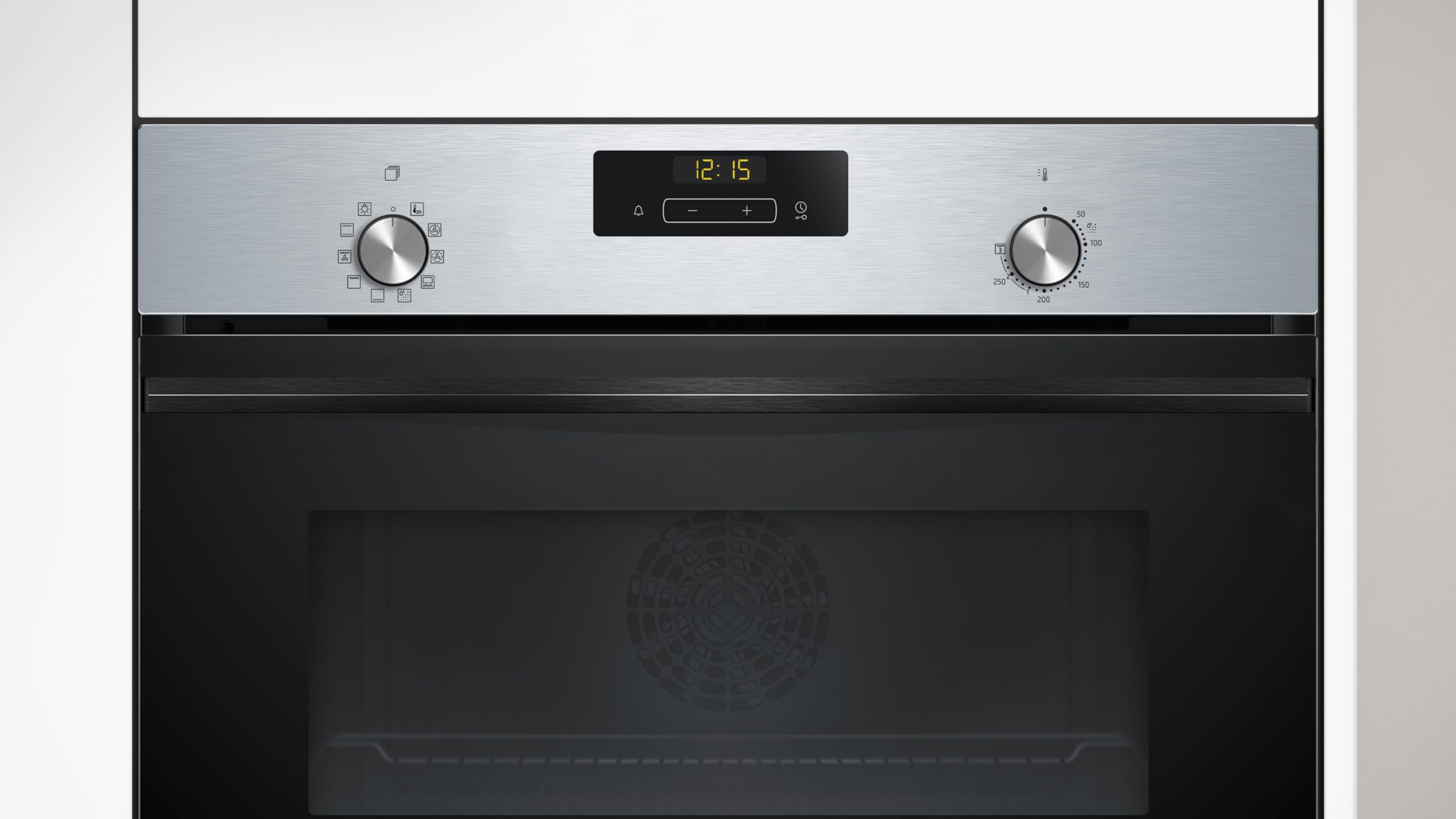 Balay - Four compact multifonction, hauteur 45 cm, contrôle confort, Aqualisis, commandes dissimulées, verre noir, 3CB4130X3
