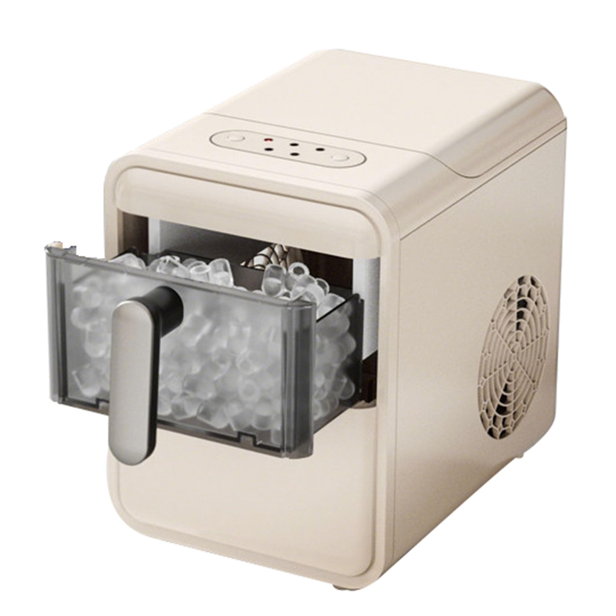 Fabbricatore Di Ghiaccio Portatile, Produttore Di Ghiaccio Da Banco, 9 Cubetti In 6 Minuti, Spessore Regolabile, Cestino A Cassetto, Sensore Infrarossi, Casa, Cucine, Uffici, Bar(A)