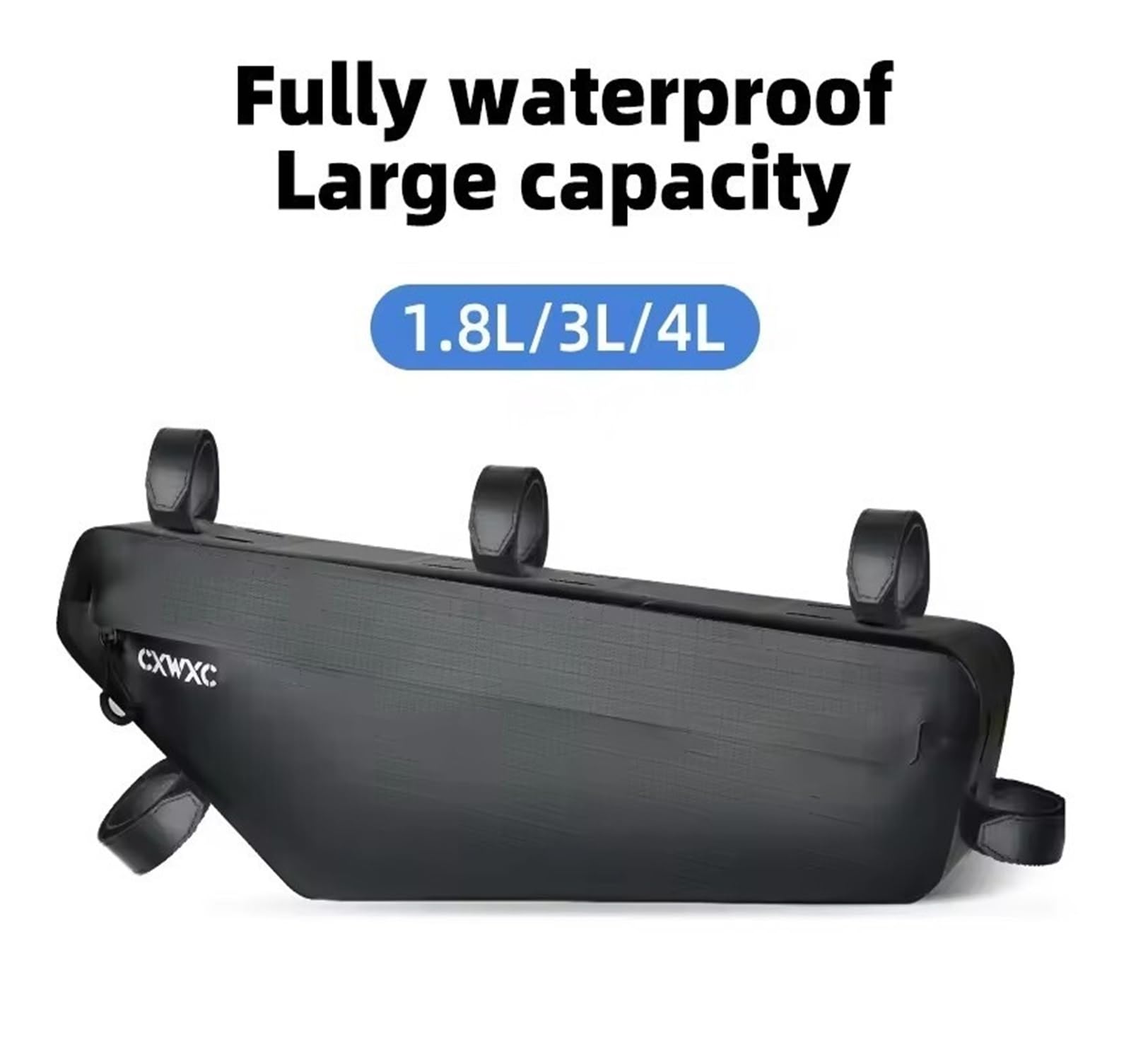 Borsa con telaio triangolare for bicicletta completamente impermeabile da 1,8 L/3 L/4 L