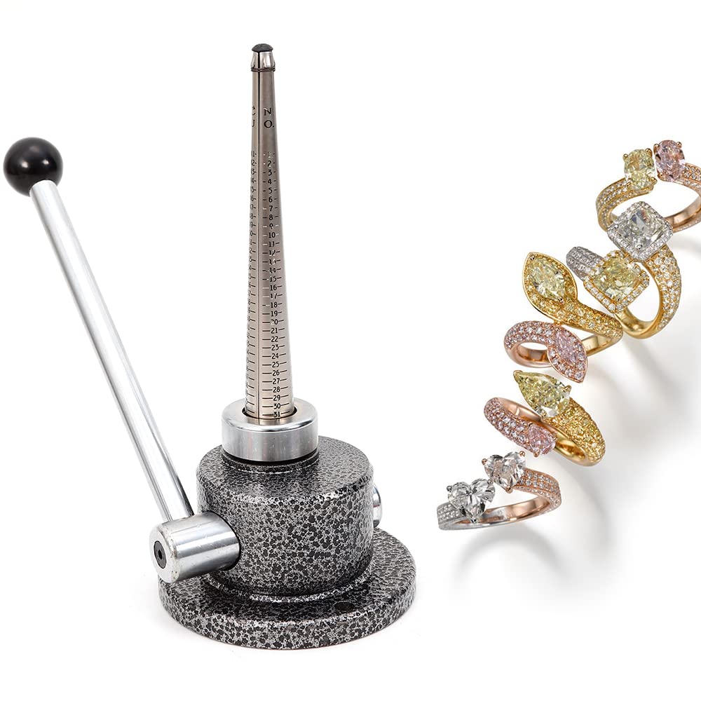 Ringvergrößerung Desktop Ring Expander Stretcher Keilrahmen Ring Vergrößerer Schmuck Jewelry Werkzeug, Handhebelkopf Ball Design, für Juweliergeschäftreparaturen or Einzelpersonen