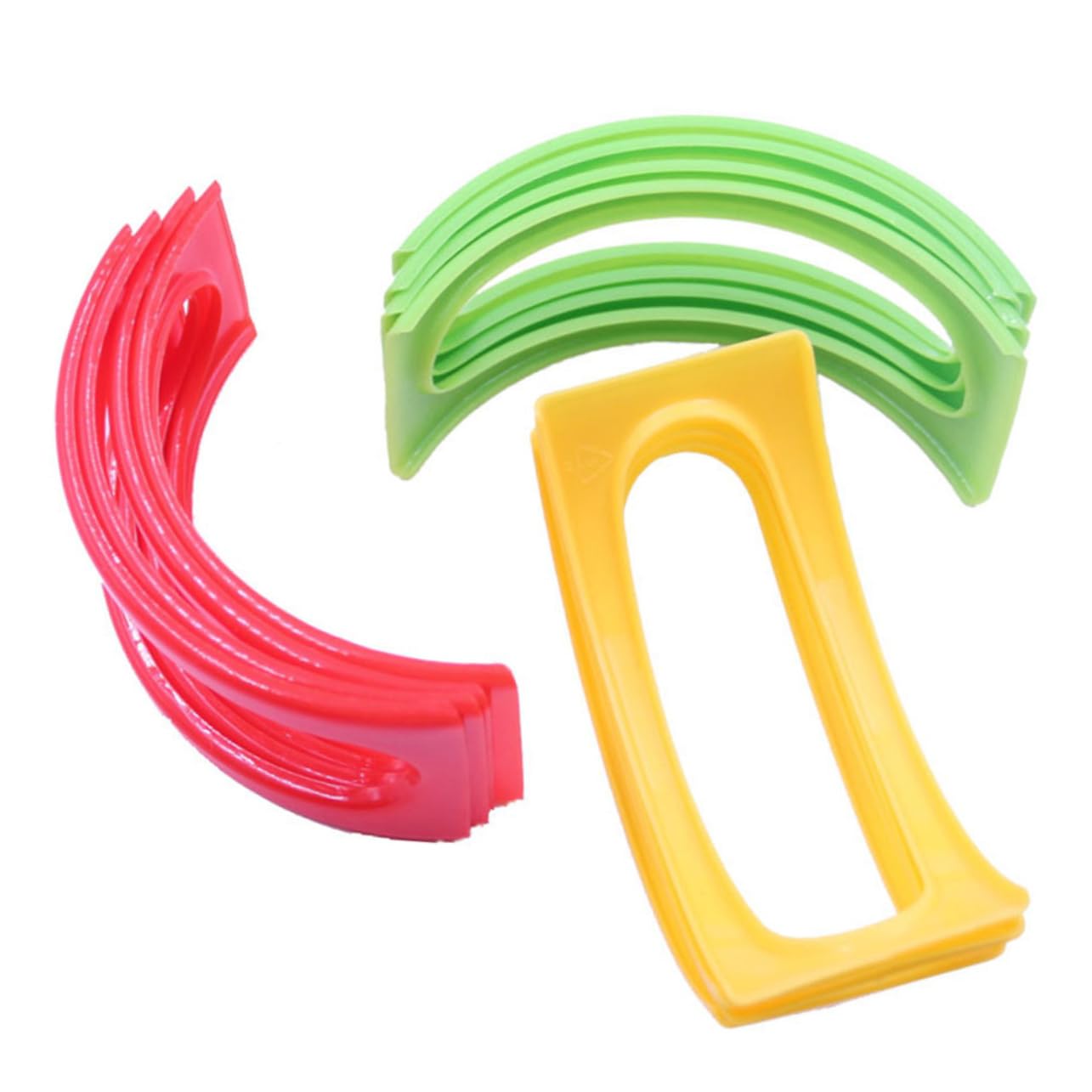 Cabilock 24 Set Taco Stand for Restaurant Creative Food Storage Rack Stackable Tray for Booth Curved Food Rack