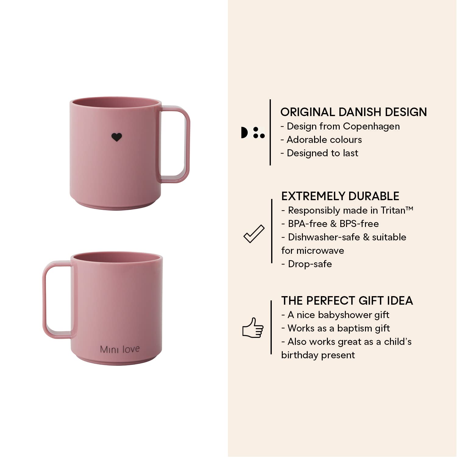 Bicchiere Mini In Tritan Per Bambini Design Letters - 175 Ml, Senza BPA, Antiurto, Lavabile In Lavastoviglie - Foto 7