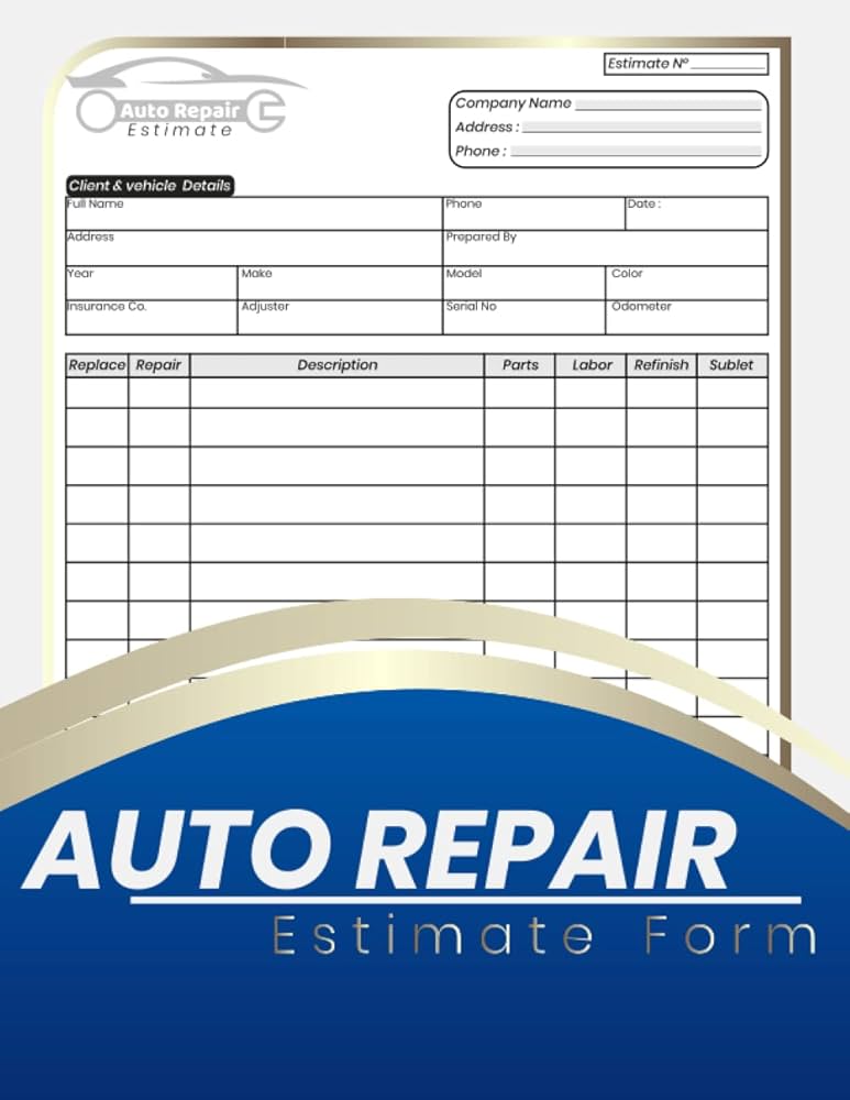 auto-repair-estimate-form-book-easy-form-for-body-shop-70-forms-one-page-full-other-blank-publishing-autohi-amazon-com-books for Printable Free Auto Body Repair Estimate Template Forms Auto Repair Estimate Form book: Easy Form for Body Shop , + 70 forms ( one page full , other blank) .: Publishing, AutoHi: Amazon.com: Books for Printable Free Auto Body Repair Estimate Template Forms