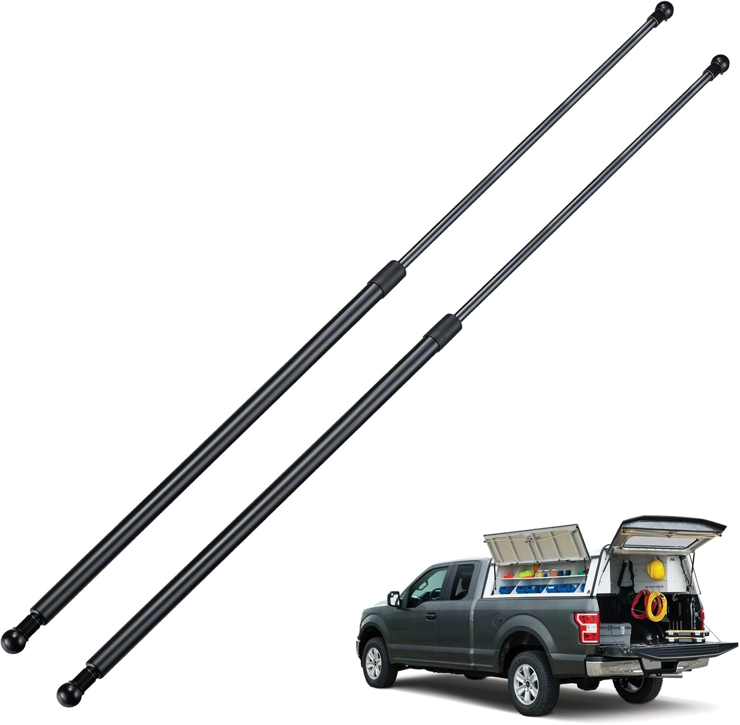 BDFHYK C16-22632 36inch 185lb (823N) Gas Shocks Struts Lift Support for Snowmobile Trailer, Heavy Sled Trailer Cap, Truck Cover, Tonneau Cover, Floor Hatch, Outdoor Well Pit?Basement Door, Set of 2