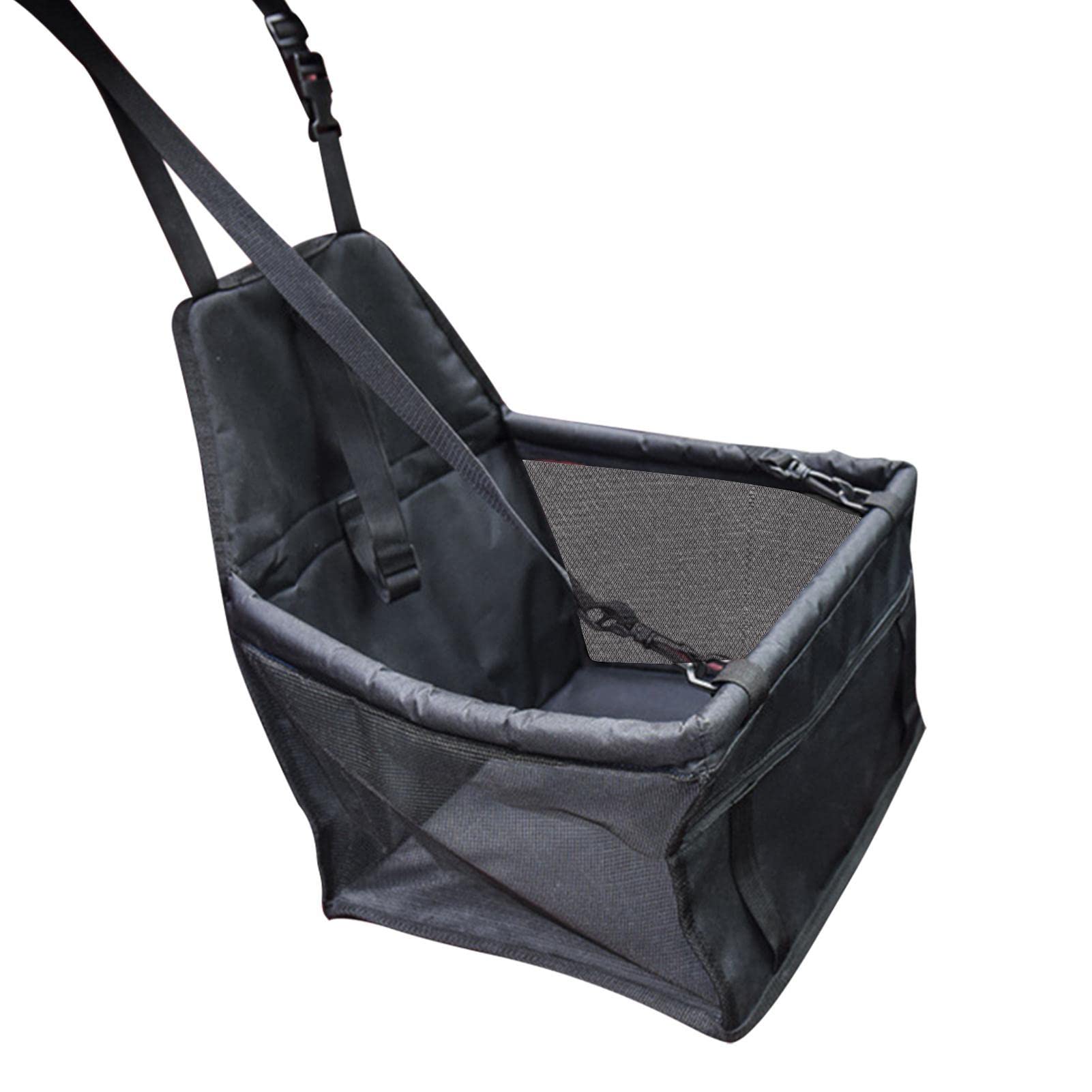 Tayste Black Normal Car Seat For Dogs | Puppy Carrier Breathable | Interactive Pet Seat Safety Tethers Included, Suitable For Most Car, Dog Car Seat For Small Dogs