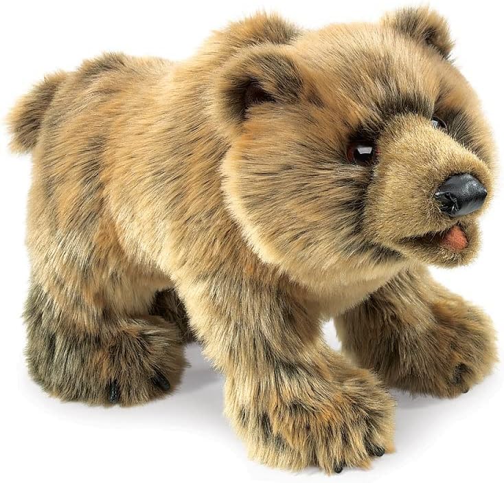 Grizzly Bear Hand Puppet Light Brown, 1 EA