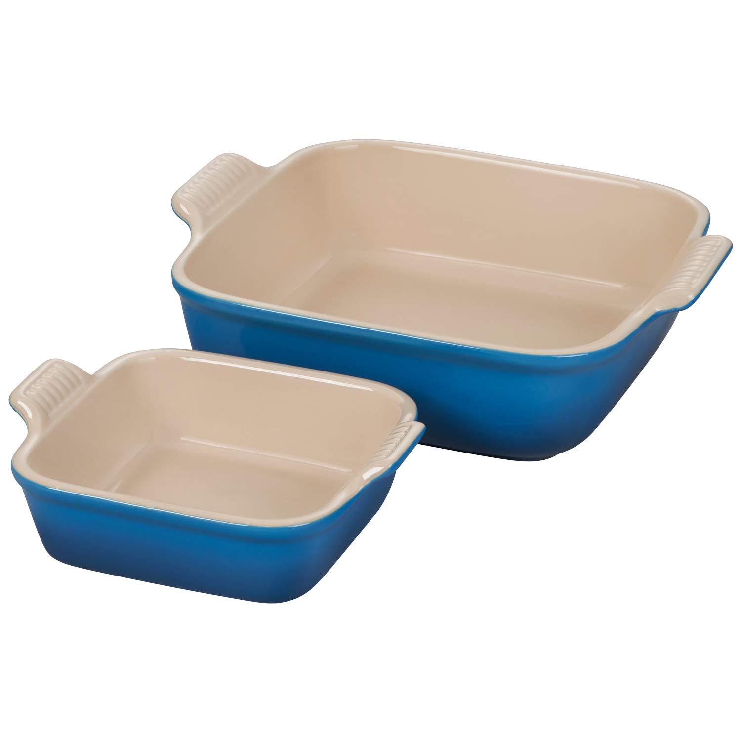 Le Creuset Stoneware Heritage Set of 2 Square Dishes in Marseille